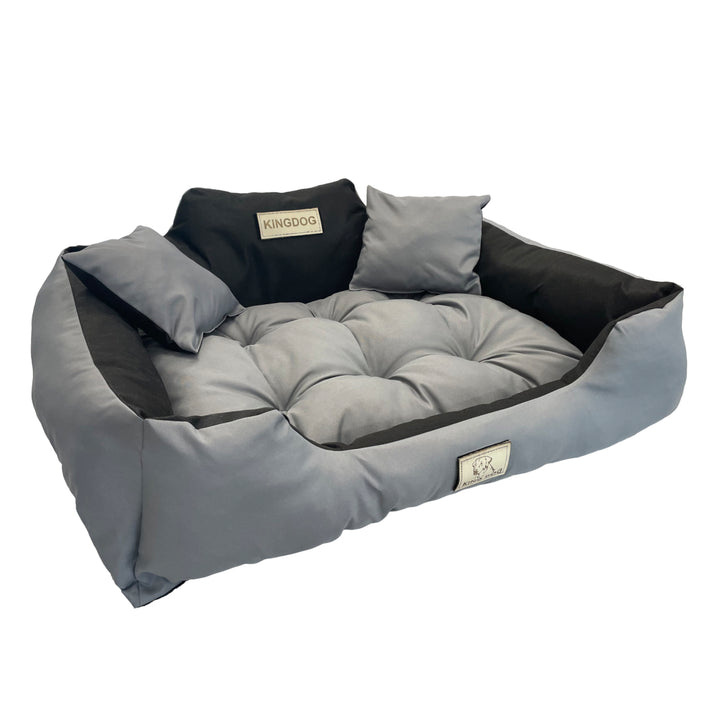 Kutya, macska ágy 55 x 45 Sötétszürke Kingdog méret S