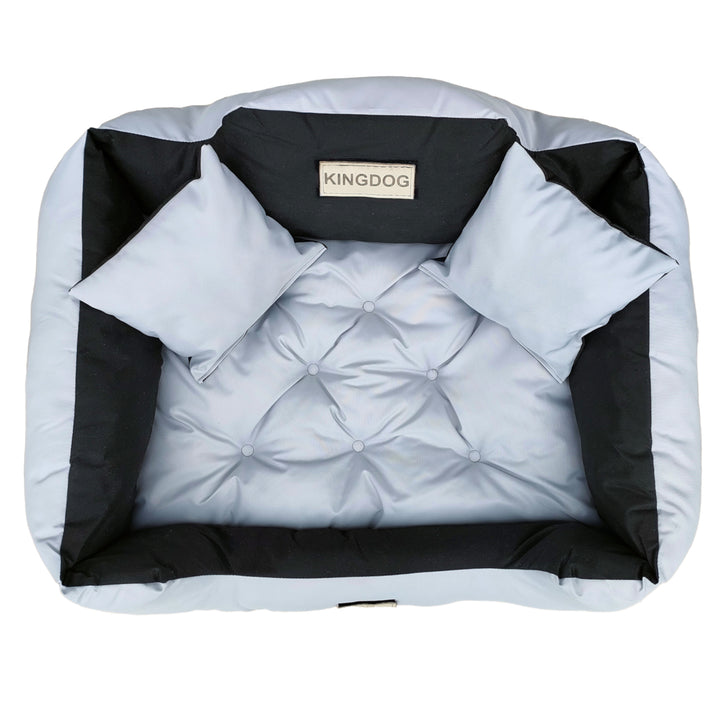 Kutya, macska ágy 55 x 45 Világosszürke Kingdog méret S