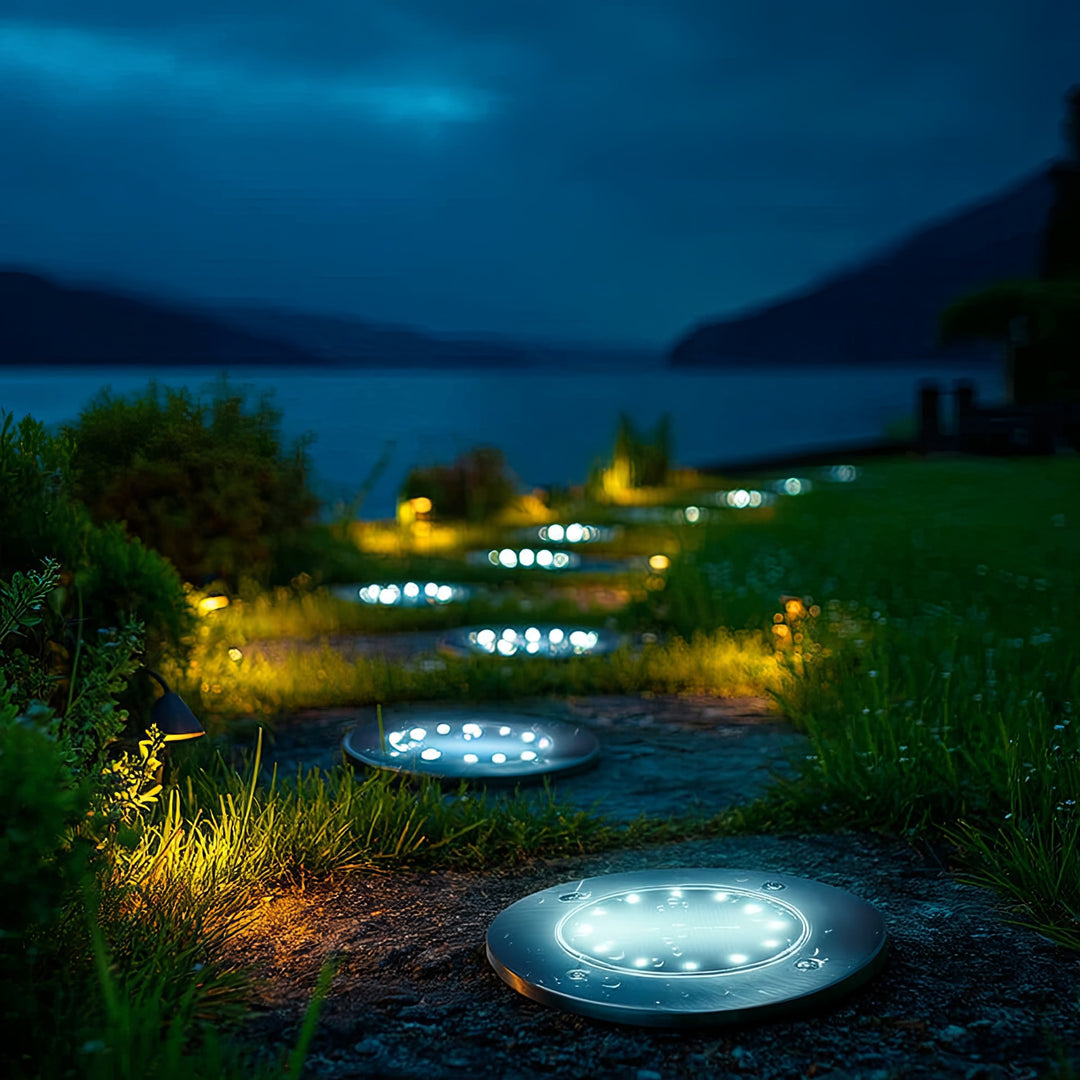 Maclean IP44 napelemes kerti reflektor, 12 LED SMD, 4000K, Ni-MH 600 mAh, 0.7W, MCE318