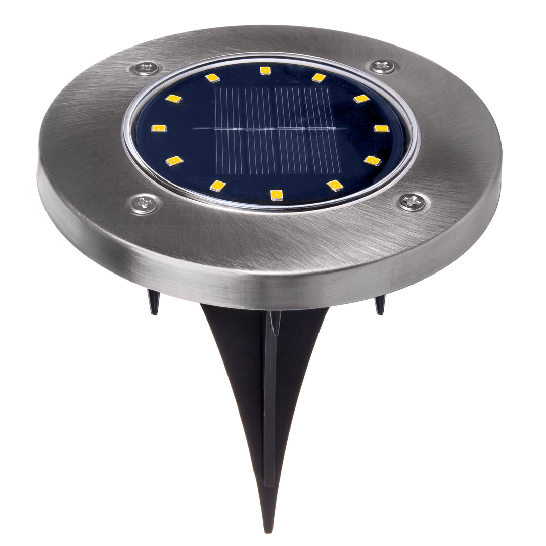 Maclean IP44 napelemes kerti reflektor, 12 LED SMD, 4000K, Ni-MH 600 mAh, 0.7W, MCE318