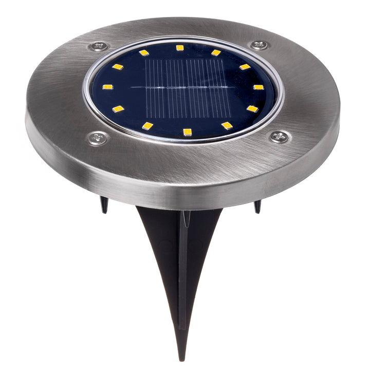 Maclean IP44 napelemes kerti reflektor, 12 LED SMD, 4000K, Ni-MH 600 mAh, 0.7W, MCE318