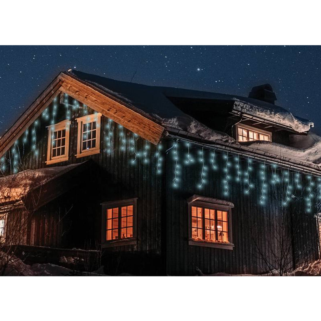 Fényfüzér ML50Z 100 jégcsapok 500 Led 15m hideg fehér IP44