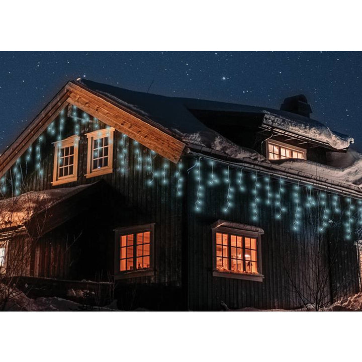 Fényfüzér ML50Z 100 jégcsapok 500 Led 15m hideg fehér IP44
