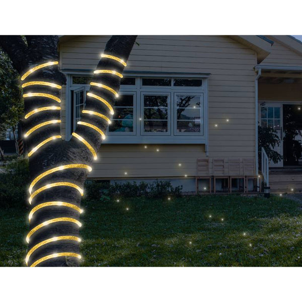 Dekoratív kábel ML54GC 100LED 10m csillogó arany melegfehér IP44