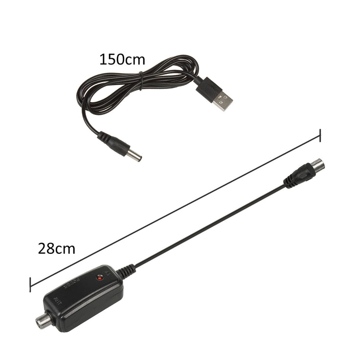 Irányított TV antenna DVB-T MUX 8 + 5 V-os usb adapter