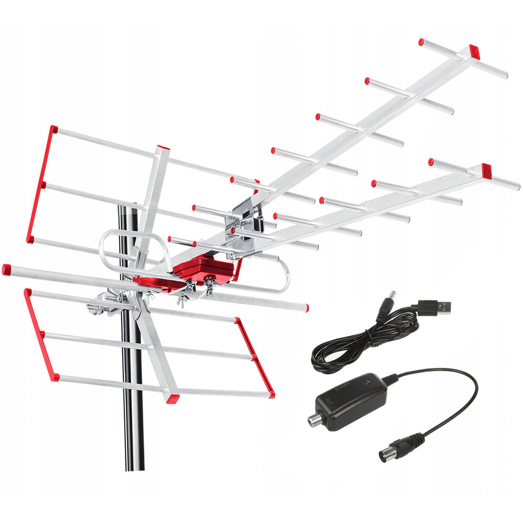 Irányított TV antenna DVB-T MUX 8 + 5 V-os usb adapter