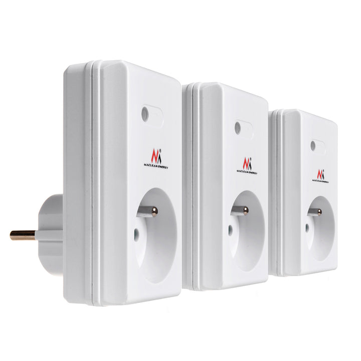 Vezeték nélküli aljzat MCE153 3 db. 3600W + 2 távirányító + elemek a távirányítókhoz