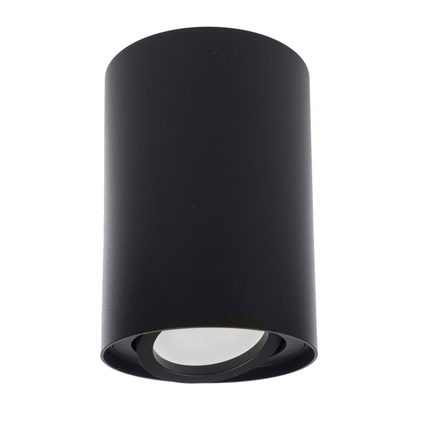 Maclean kerek plafond fekete MCE422 B + LED izzó GU10 5W 4000K