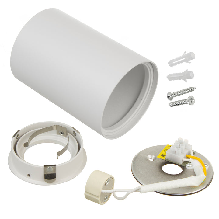 3x Maclean Round Plafond White MCE422 + 3x LED izzó GU10 5W 4000K