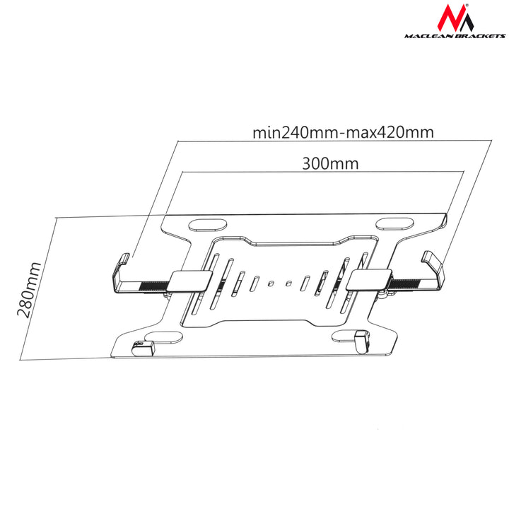 Maclean MC-860 + MC-764 forgatható laptop állvány