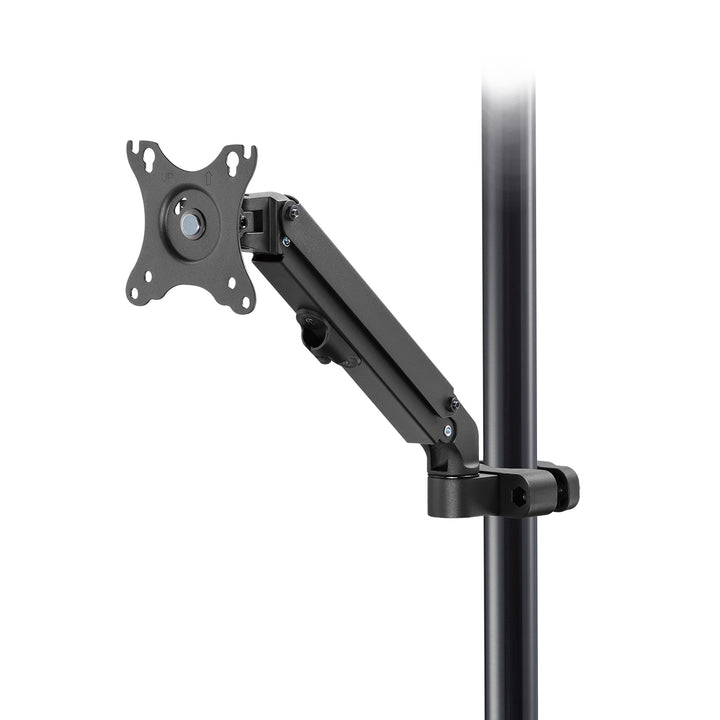 Monitor tartó csőhöz/oszlophoz 28-60mm Maclean, 17-27'', 7kg max, rugós mechanika, MC-459