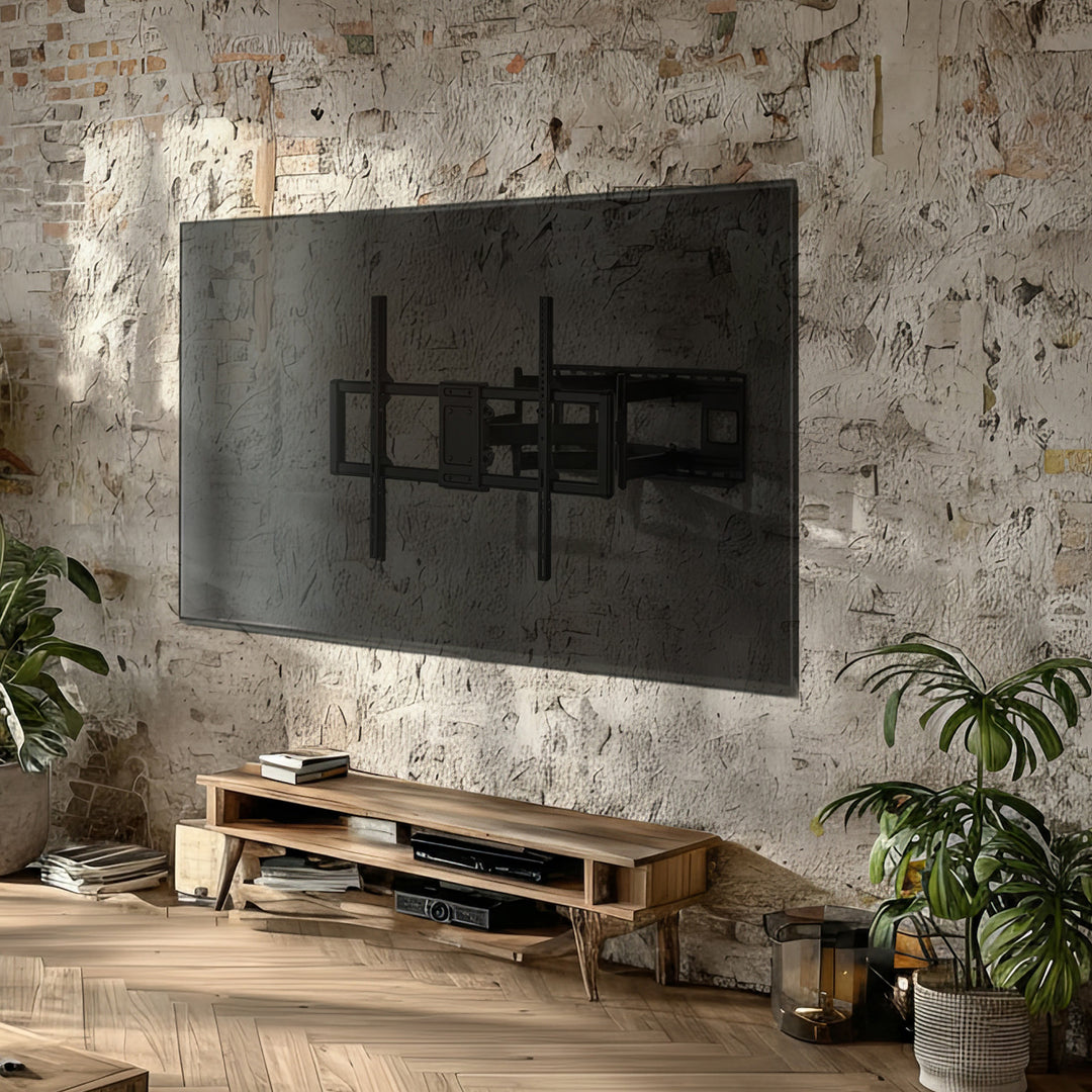 Economy TV tartó Maclean, max VESA900x600, 60-120", 120kg, fekete, MC-482