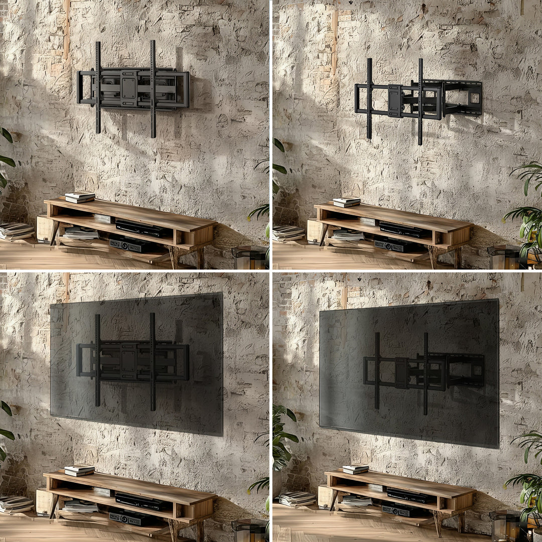 Economy TV tartó Maclean, max VESA900x600, 60-120", 120kg, fekete, MC-482
