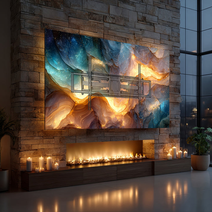 Economy TV tartó Maclean, max VESA900x600, 60-120", 120kg, fekete, MC-482