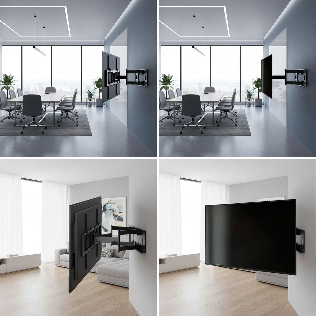 Economy TV tartó Maclean, max VESA900x600, 60-120", 120kg, fekete, MC-482