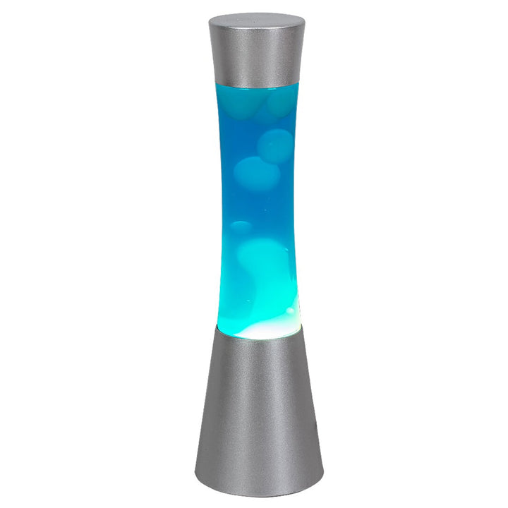 Minka,lavalámpa Gy6.35 20W, 39,5 cm ezüstkék - dekoratív lámpa