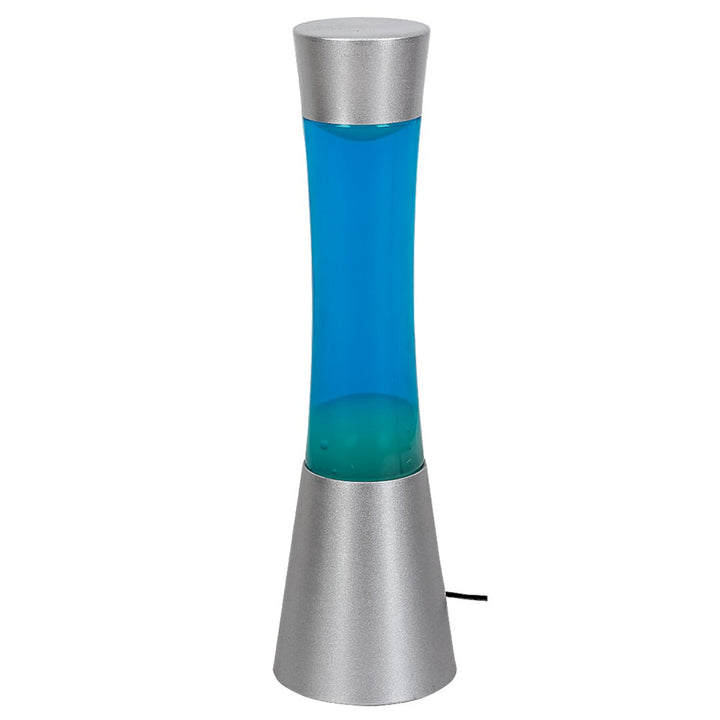 Minka,lavalámpa Gy6.35 20W, 39,5 cm ezüstkék - dekoratív lámpa