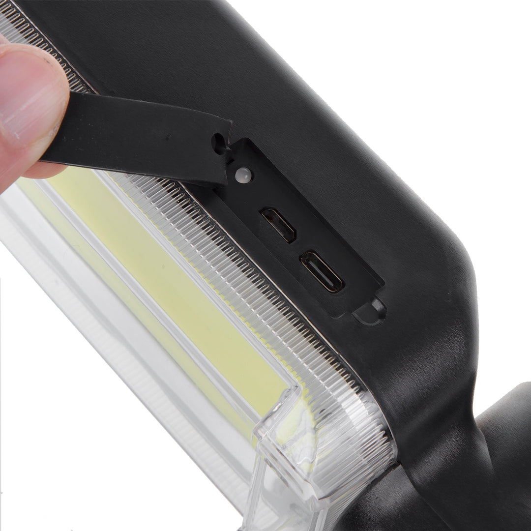 Maclean mágneses COB műhelylámpa, 2x1200mAh, 700lm, USB Type-C/Micro USB, MCE307