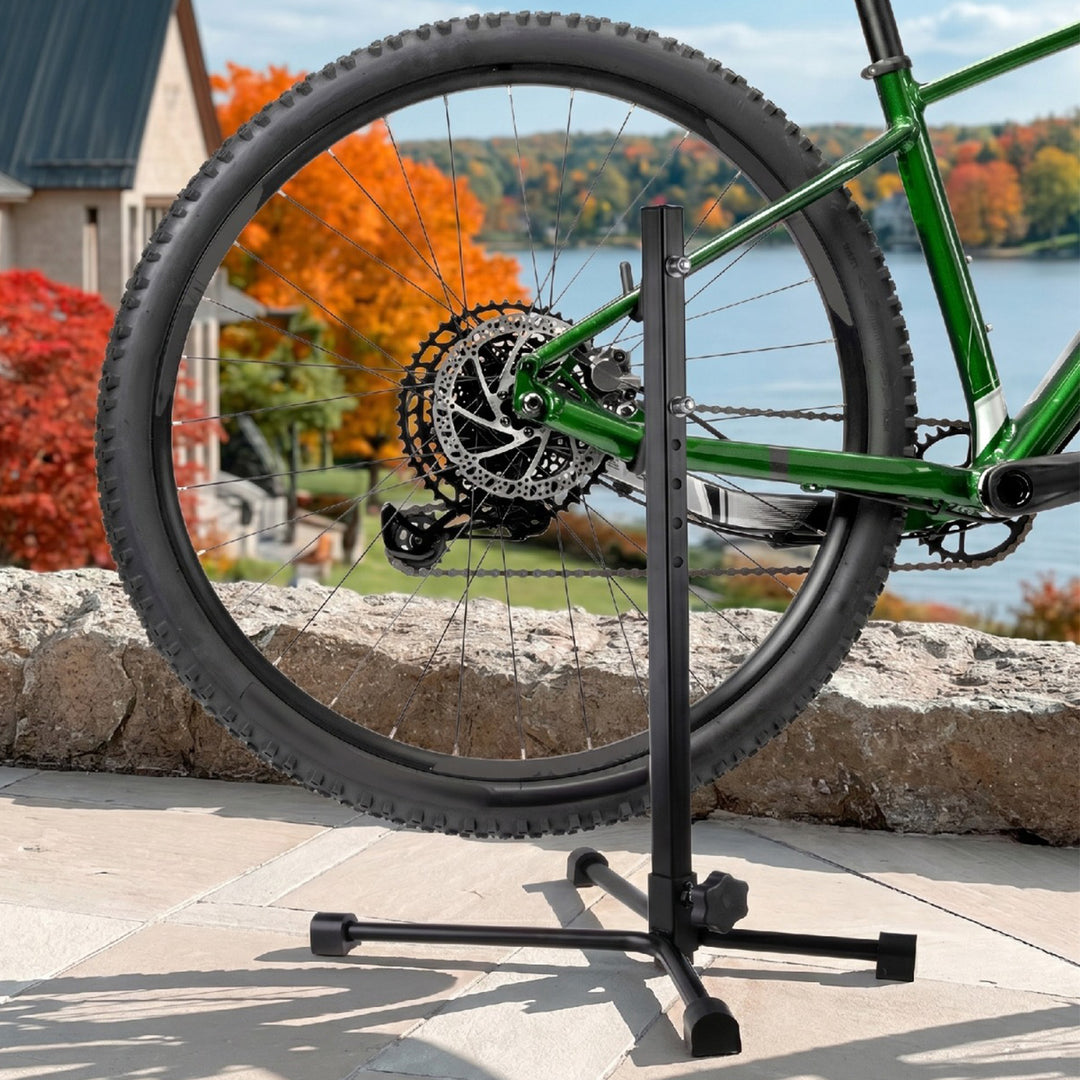 Maclean kerékpár szervizfogantyú, acél, max. terhelés 20 kg, MTB kerékpárokhoz, 27,5" kerekekkel MC-434