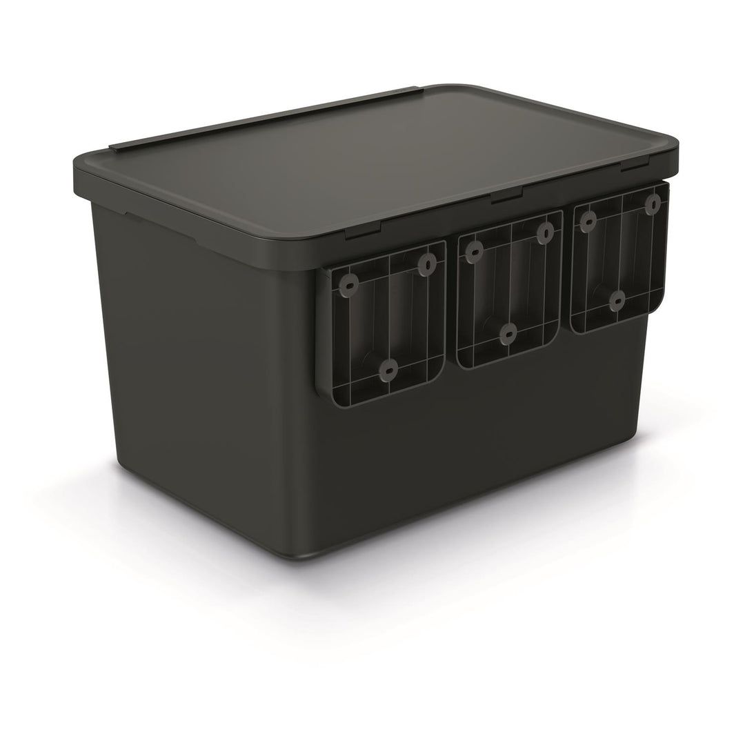 Keden SYSTEMA hulladékgyűjtő 4x10 literes - fekete újrahasznosítás