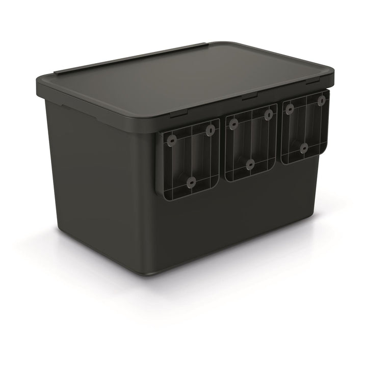 Keden SYSTEMA hulladékgyűjtő 4x10 literes - fekete újrahasznosítás