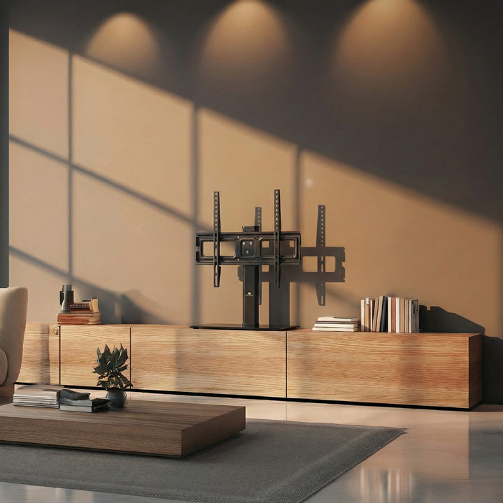 Univerzális TV állvány Maclean, RTV szekrényhez, állvány, max. 40kg, max. VESA 400x400, 32-65"-os TV-khez, MC-450