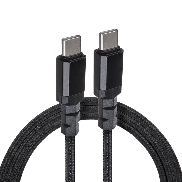Kábel 2 x USB-C 15W Maclean, támogatja QC 3.0, adatátvitel, 3A, , fekete, hossza 1m, MCE493