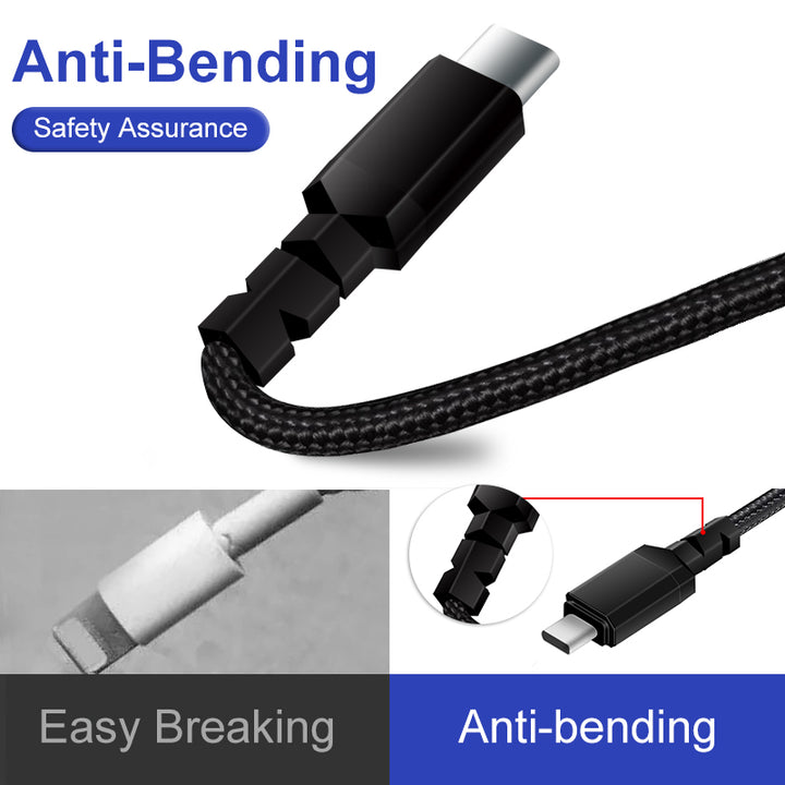 Kábel 2 x USB-C 15W Maclean, támogatja QC 3.0, adatátvitel, 3A, , fekete, hossza 1m, MCE493