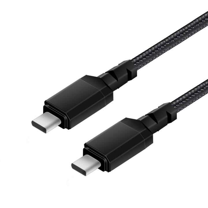 Kábel 2 x USB-C 15W Maclean, támogatja QC 3.0, adatátvitel, 3A, , fekete, hossza 1m, MCE493