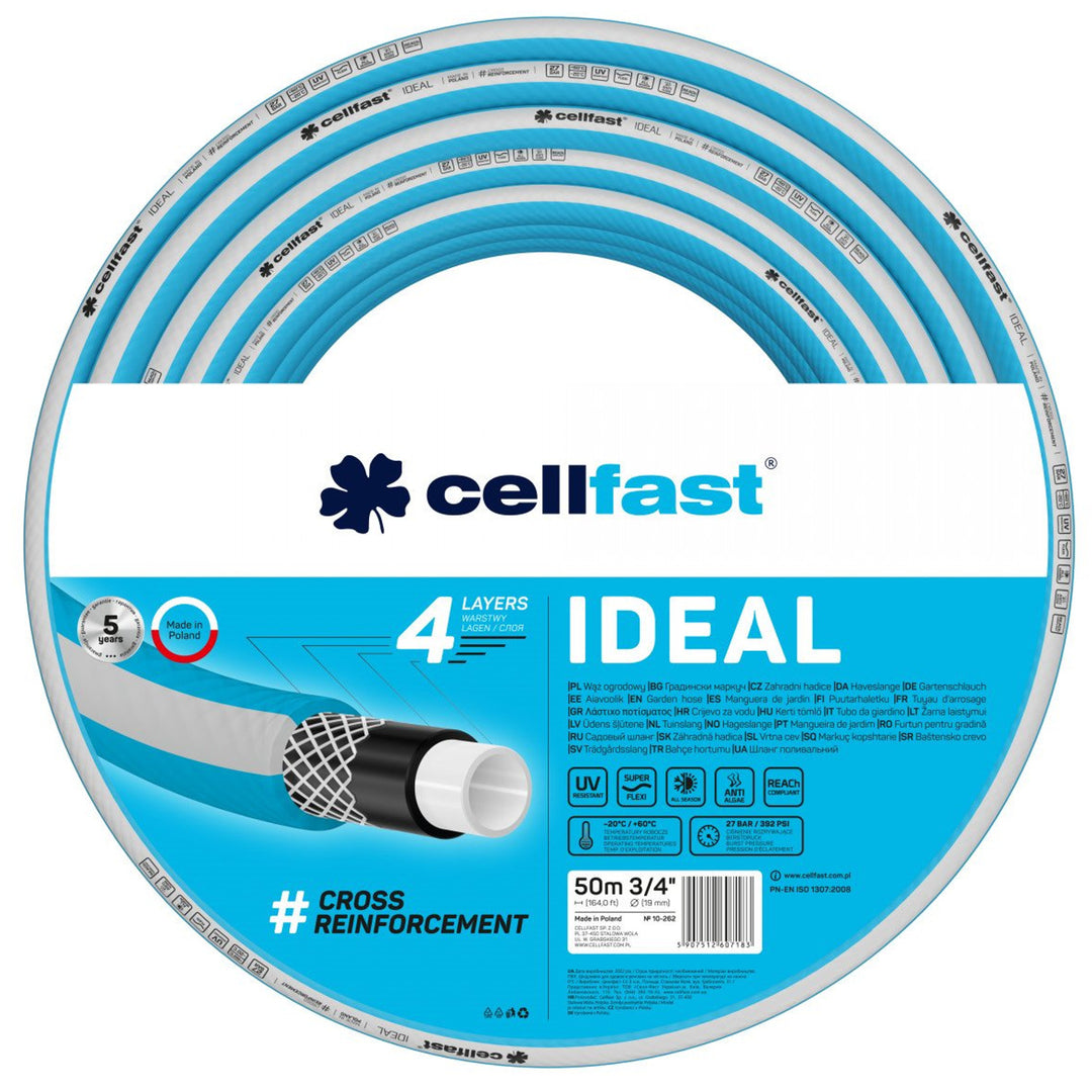 CELLFAST IDEAL 3/4" kerti tömlő 50m 10-262 4 rétegű
