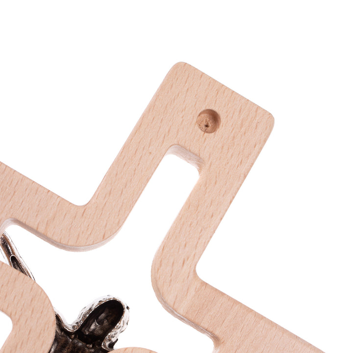 Fakereszt modern pasionnal természetes 18x12x1.4 cm