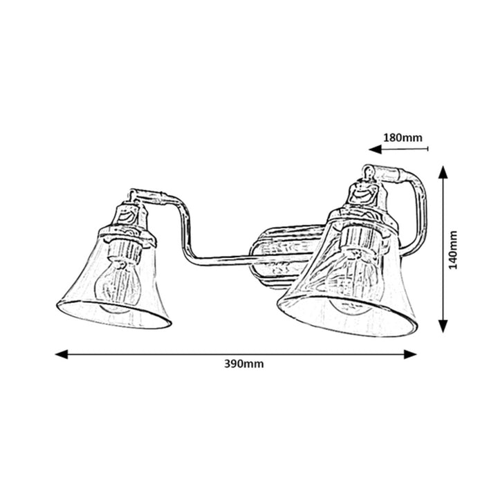 RABALUX ANTOINE 3208 E14 E14 IP44 fürdőszoba fali lámpa