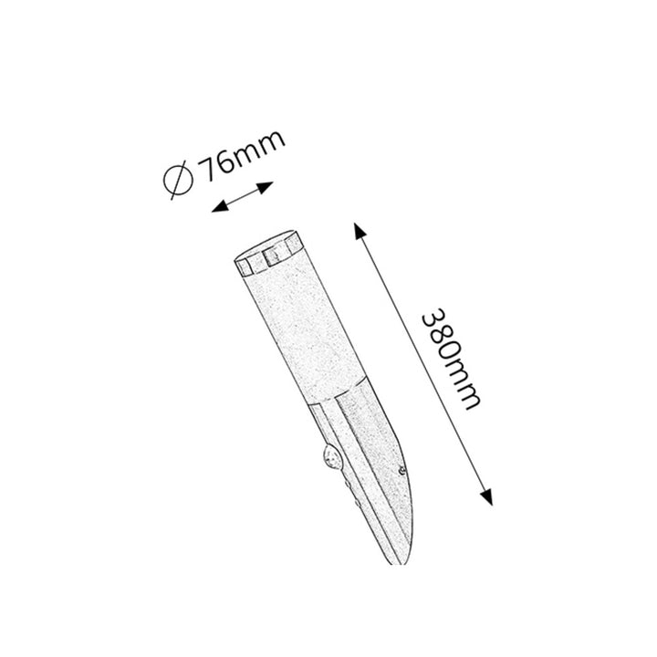 KÜLTÉRI FALI LÁMPA MOZGÁSÉRZÉKELŐVEL RABALUX INOX FÁKLYA 8266