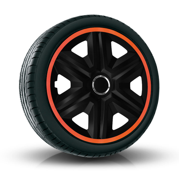 NRM 14" FAST LUX narancssárga univerzális keréktárcsa 4 db