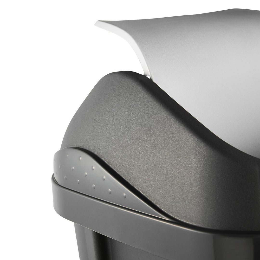 Lekötött fedelű szemetes tartály grafit 25l Keeeper