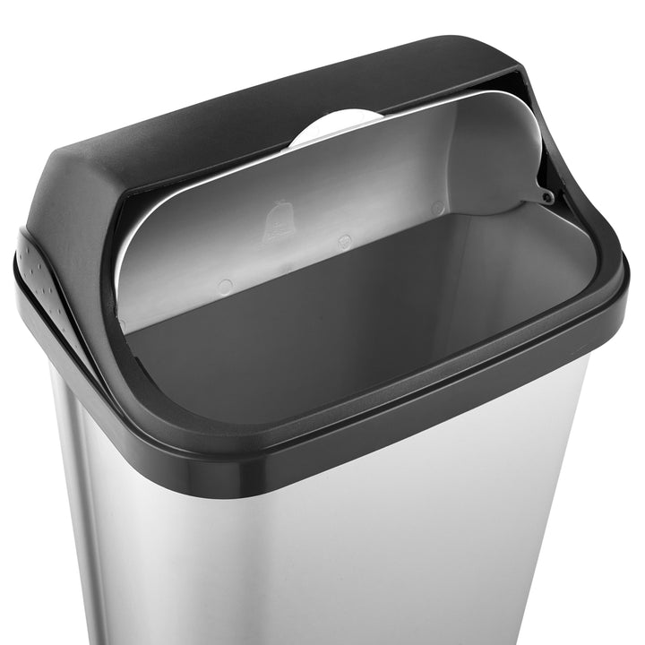 Keeeper Rasmus szemeteskosár forgó fedéllel. Űrtartalom 25 liter, szín ezüst