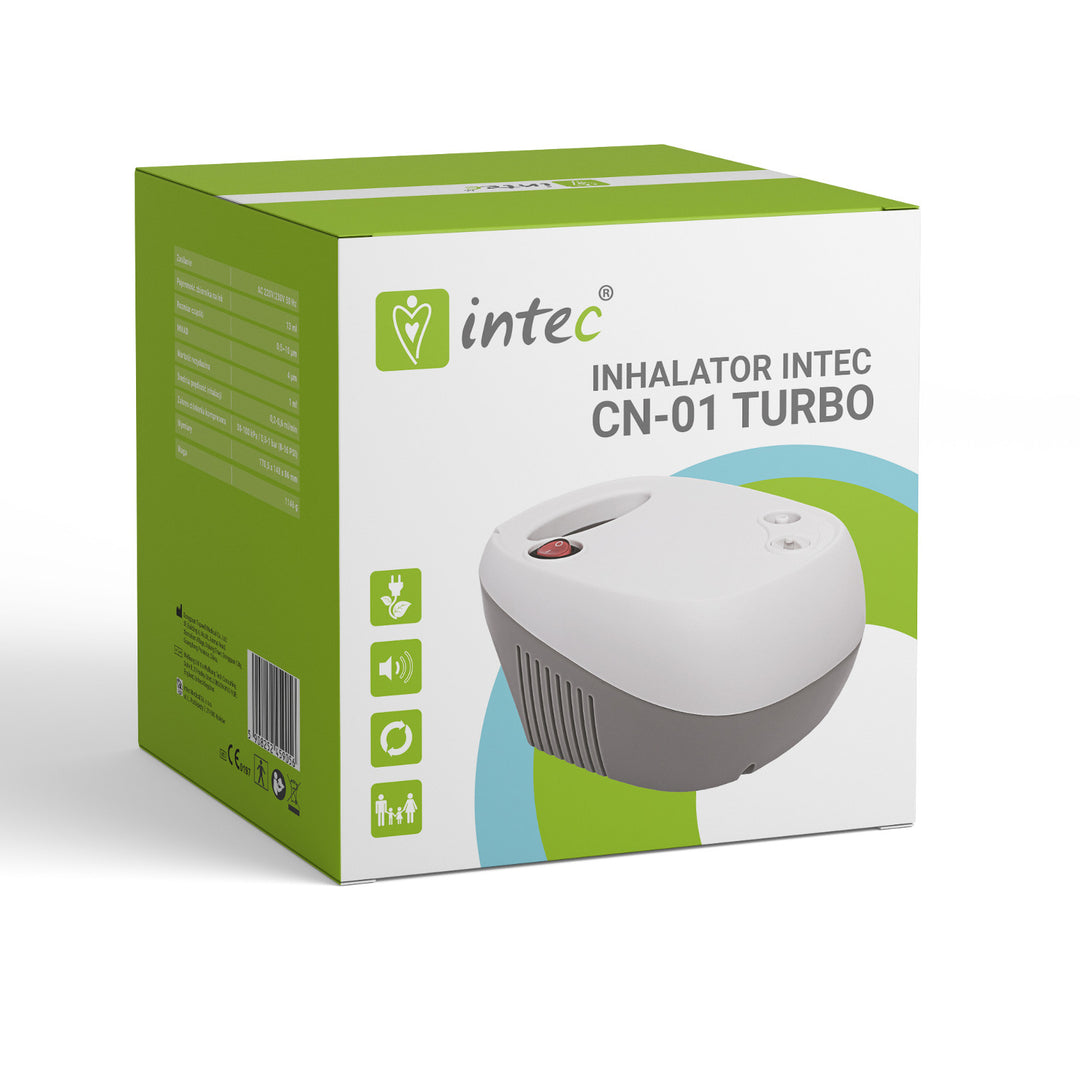 Intec CN-01 turbó kompresszoros dugattyús inhalátor kompakt méretben