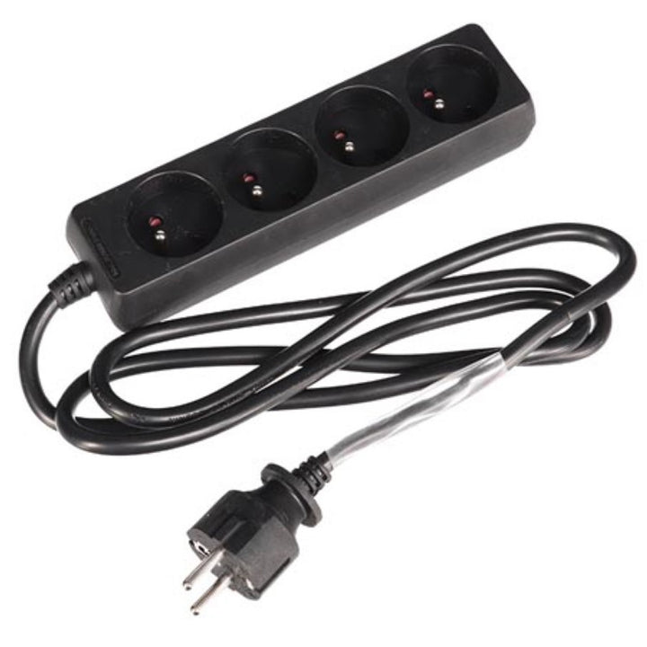HQ Power strip, 4 aljzat, 1,5m, 3680W, EB4STBNHQ