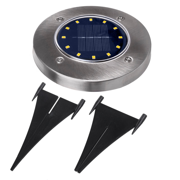 12x Maclean IP44 napelemes LED földi lámpa, 12 LED SMD, 4000K, Ni-MH 600 mAh, 0.7W, MCE318