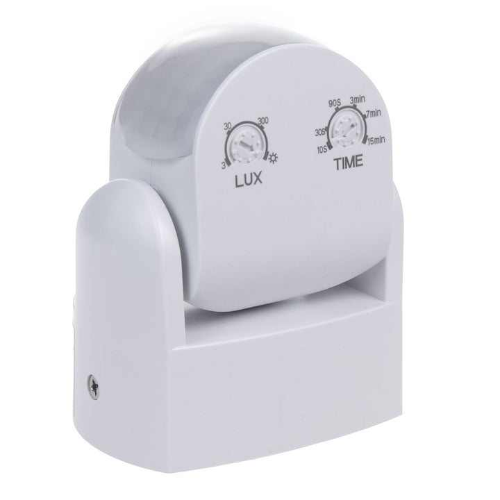 Maclean PIR mozgásérzékelő, infravörös, IP65, fehér, hatótávolság 12 m, max. terhelés 600/1200 W, MCE468 W