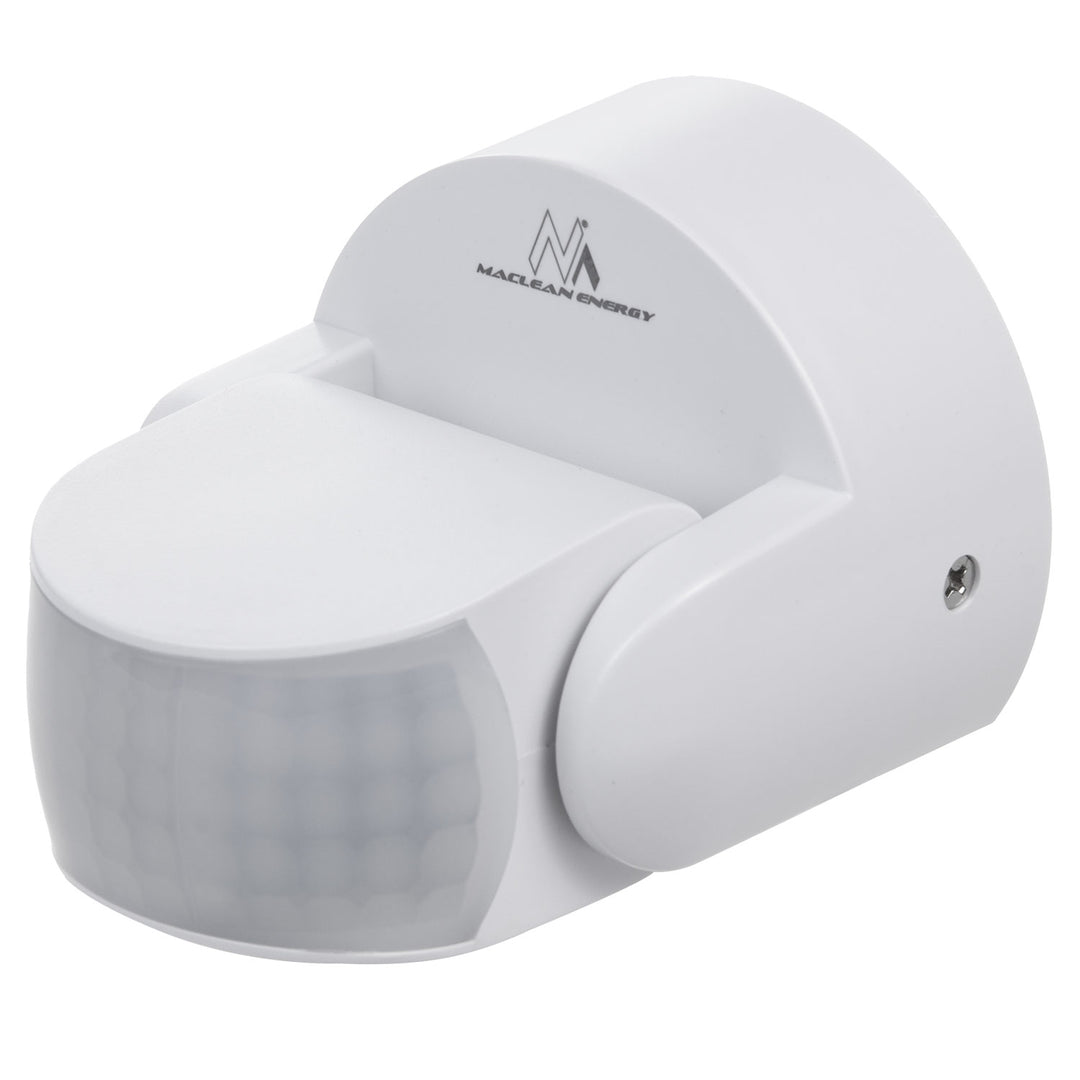 Maclean PIR mozgásérzékelő, infravörös, IP65, fehér, hatótávolság 12 m, max. terhelés 600/1200 W, MCE468 W