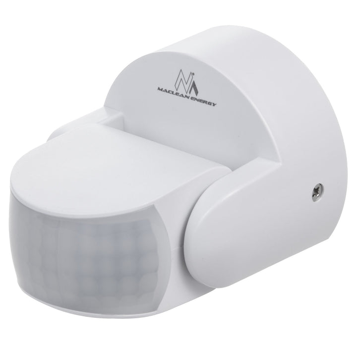 Maclean PIR mozgásérzékelő, infravörös, IP65, fehér, hatótávolság 12 m, max. terhelés 600/1200 W, MCE468 W