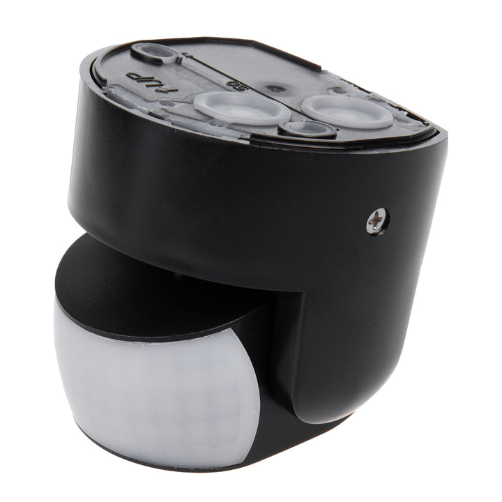 Maclean PIR mozgásérzékelő, infravörös, IP65, fekete, hatótávolság 12m, max. terhelés 600/1200W, MCE468 B