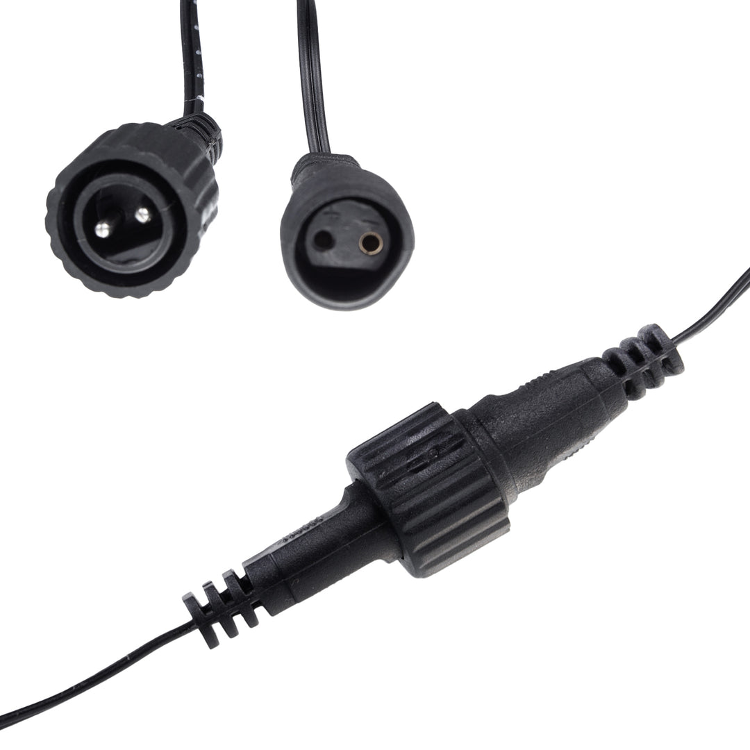 Napkollektoros kerti füzér LED 2in1 Maclean, IP44, 3W, 10lm, 3000K, újratölthető akkumulátor 2*600 mAh, 5V DC, 7m, MCE424