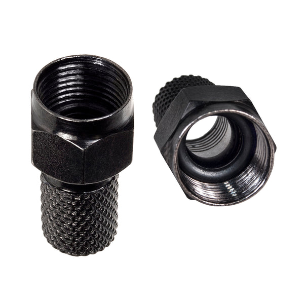 10x Maclean műholdas F-csatlakozó, TV rendszer, RG5.9, RG6, 6.8mm, nikkel, tömítéssel, professzionális, fekete, MCTV-903