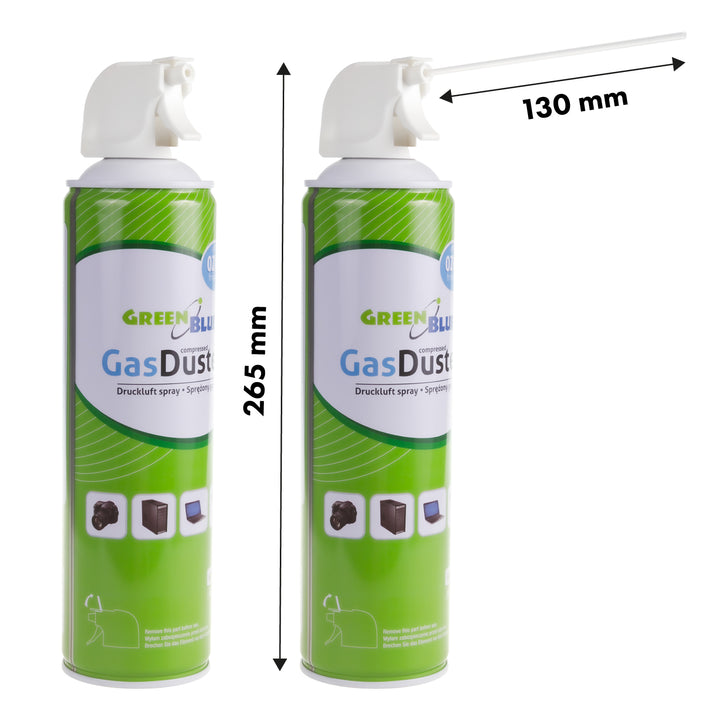 5x sűrített levegő GreenBlue GB600 600ml pisztolyos szórófejes porlasztó