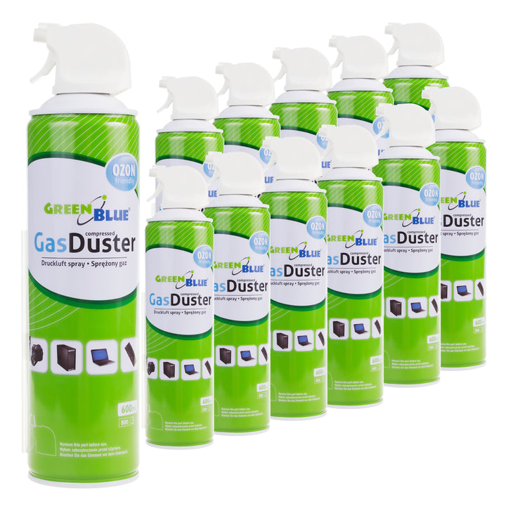 12x sűrített levegő GreenBlue GB600 600ml pisztolyos szórófejes porlasztó