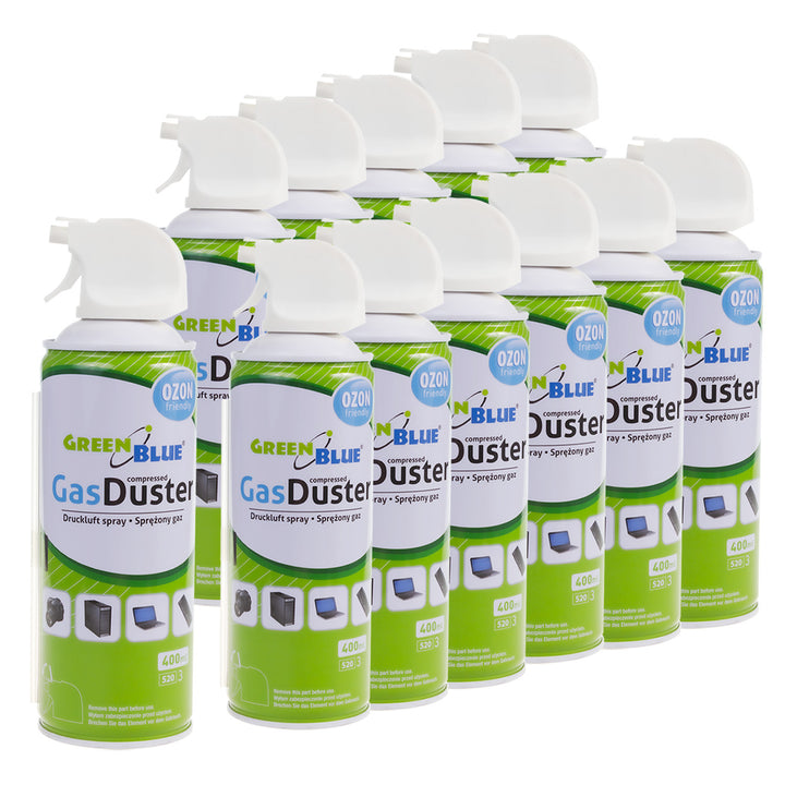 Sűrített levegő GreenBlue GB400 400ml pisztolyporlasztó - pisztoly spray, 12 db