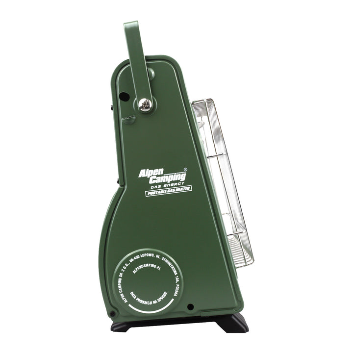 Alpen Camping hordozható gáztűzhely, gázfogyasztás 124g/h, piezo gyújtás, IK-1000 PRO, ICELAND + 4 patron