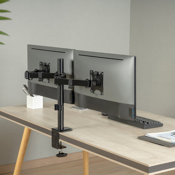 Maclean asztali tartó 2 monitorhoz, VESA 75x75 és 100x100, 17-32", 2x 9kg, MC-754N